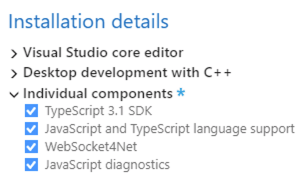 JavaScript Components for Visual Studio